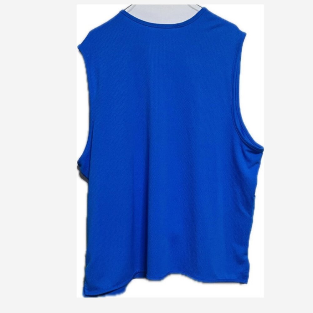 Walmart Employee Vest Women's 2XL Blue W/Logo Tag Slit 2 Front Pockets Polyester - Picture 3 of 4